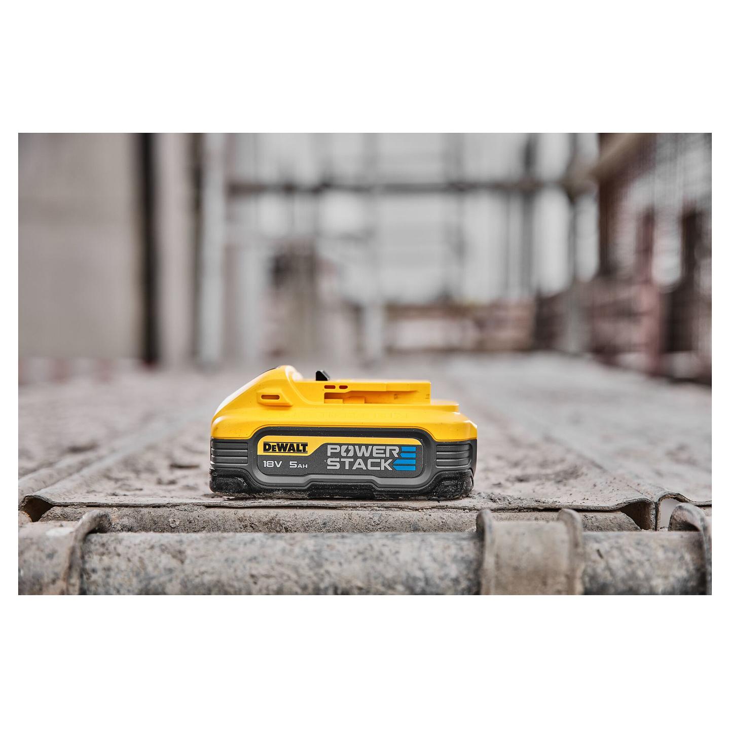 Set Bateri DeWALT DCBP518H2-XJ XR POWERSTACK, 18V, 2×5Ah, Li-Ion - Verdhë/Zezë - 8