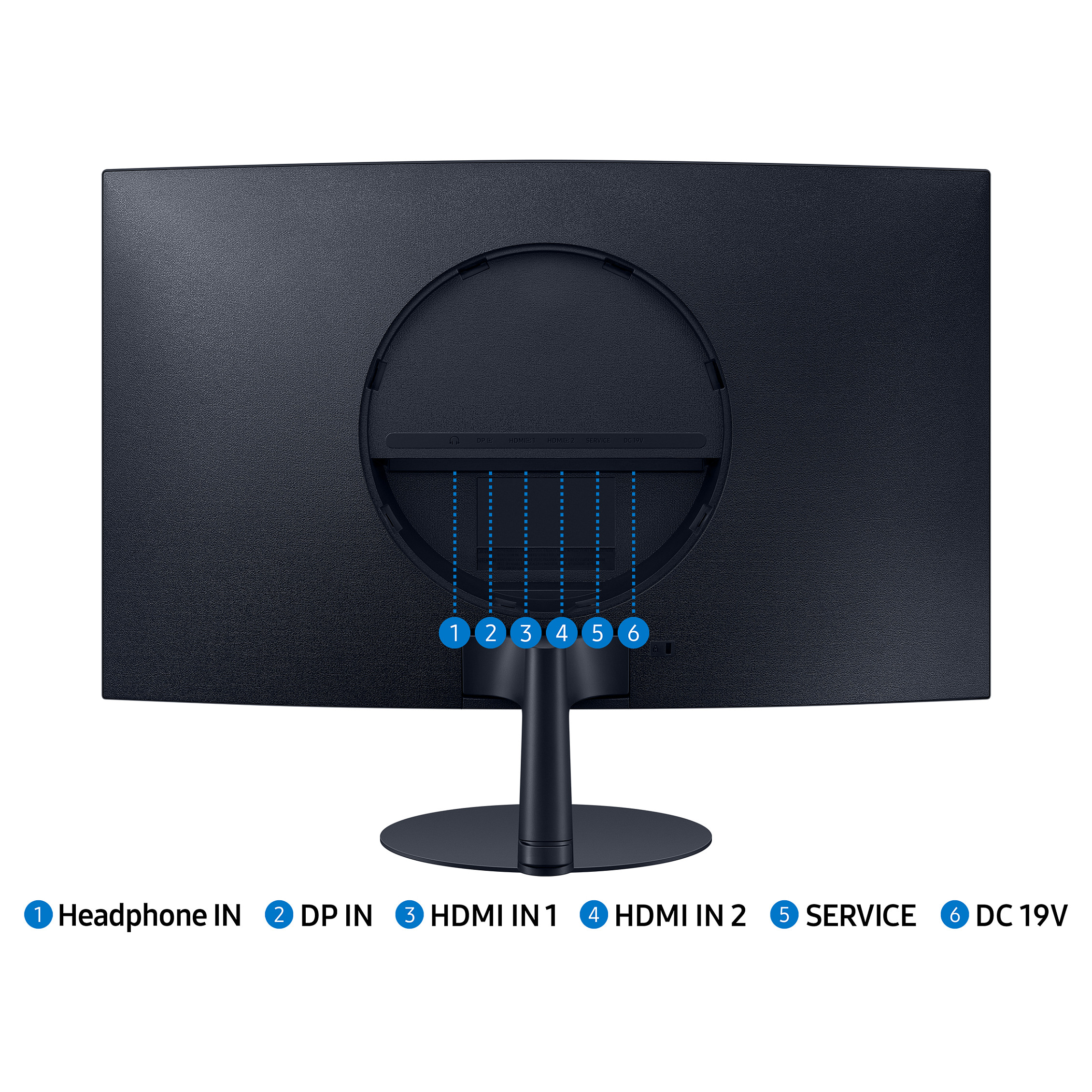 Monitor të Lakuar & UltraWide SAMSUNG 68cm/27'' (1920x1080) Samsung S27C390EAU 4ms 16:9 2xHDMI DisplayPort Speaker Full HD Black Blu/Gri - 13