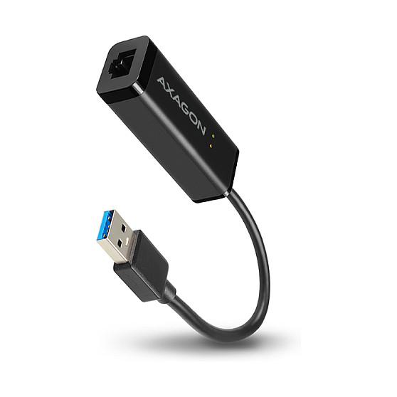 Adapter Rrjeti AXAGON ADE-SR, Gigabit Ethernet 10/100/1000Mbps, USB 3.0 Type-A, 1× RJ45 - Zezë