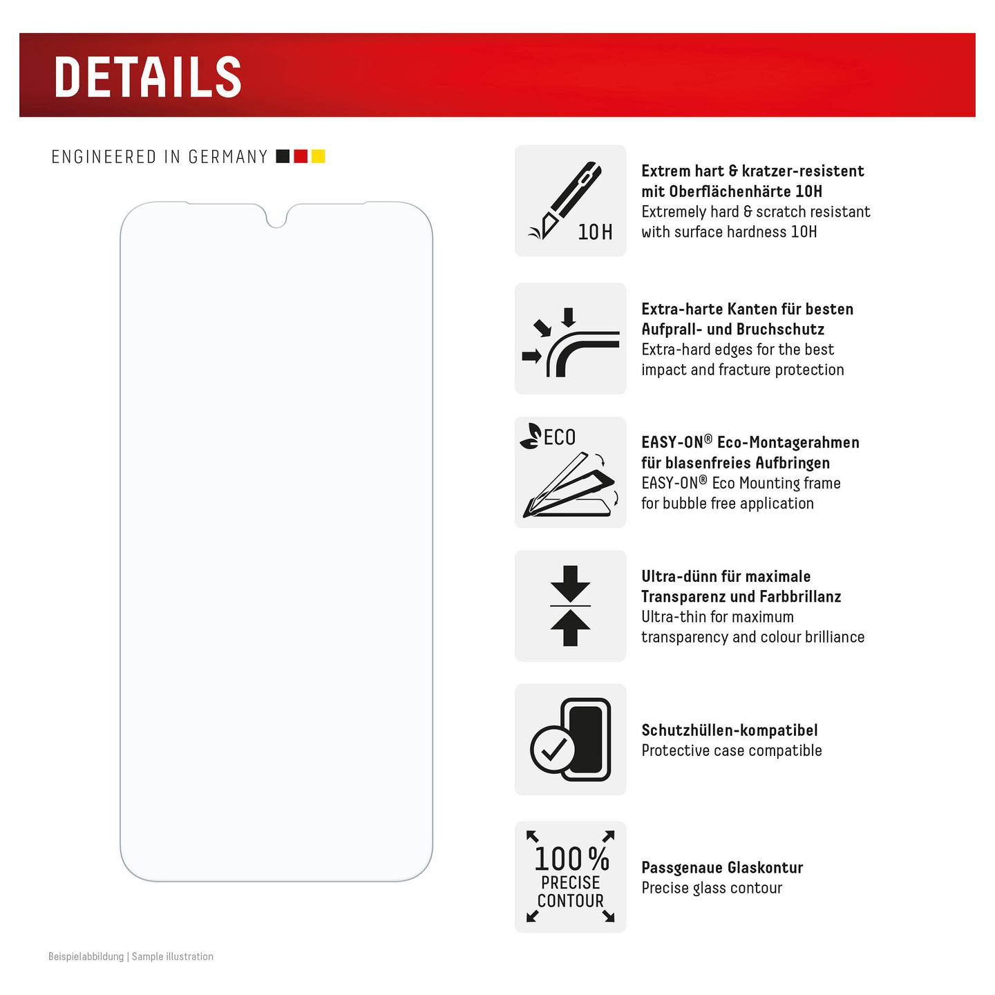 Mbrojtës Ekrani DISPLEX 02199 / Galaxy A17 4G/5G / Galaxy A16 / 10H / Tempered Glass - Transparent - 2