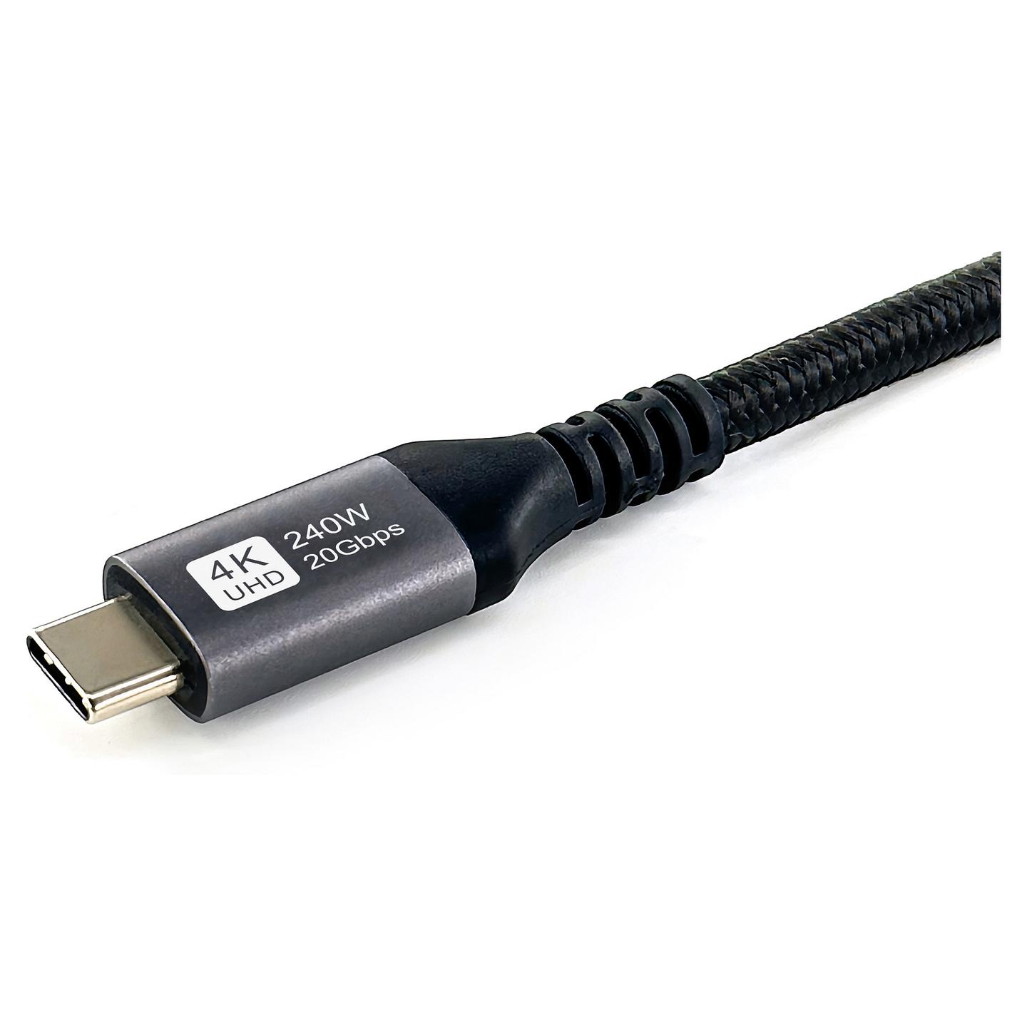 Kabllo USB Equip 128384 / USB-C në USB-C / USB4 Gen 2x2 / 20 Gbit/s / PD 100W / 4K/60Hz / 3m - Zezë - 4