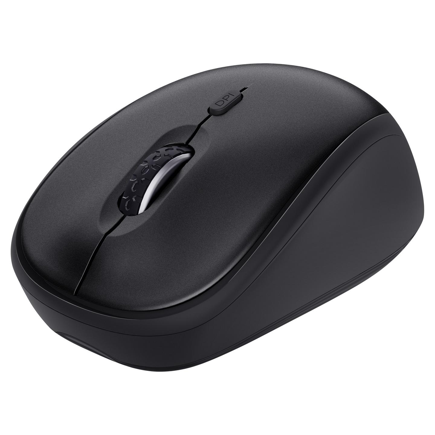 Combo (Tastierë & Maus) Trust TKM-360, Wireless, Full Size, QWERTZ Gjerman, Membrane, 1600 DPI - Zezë - 3