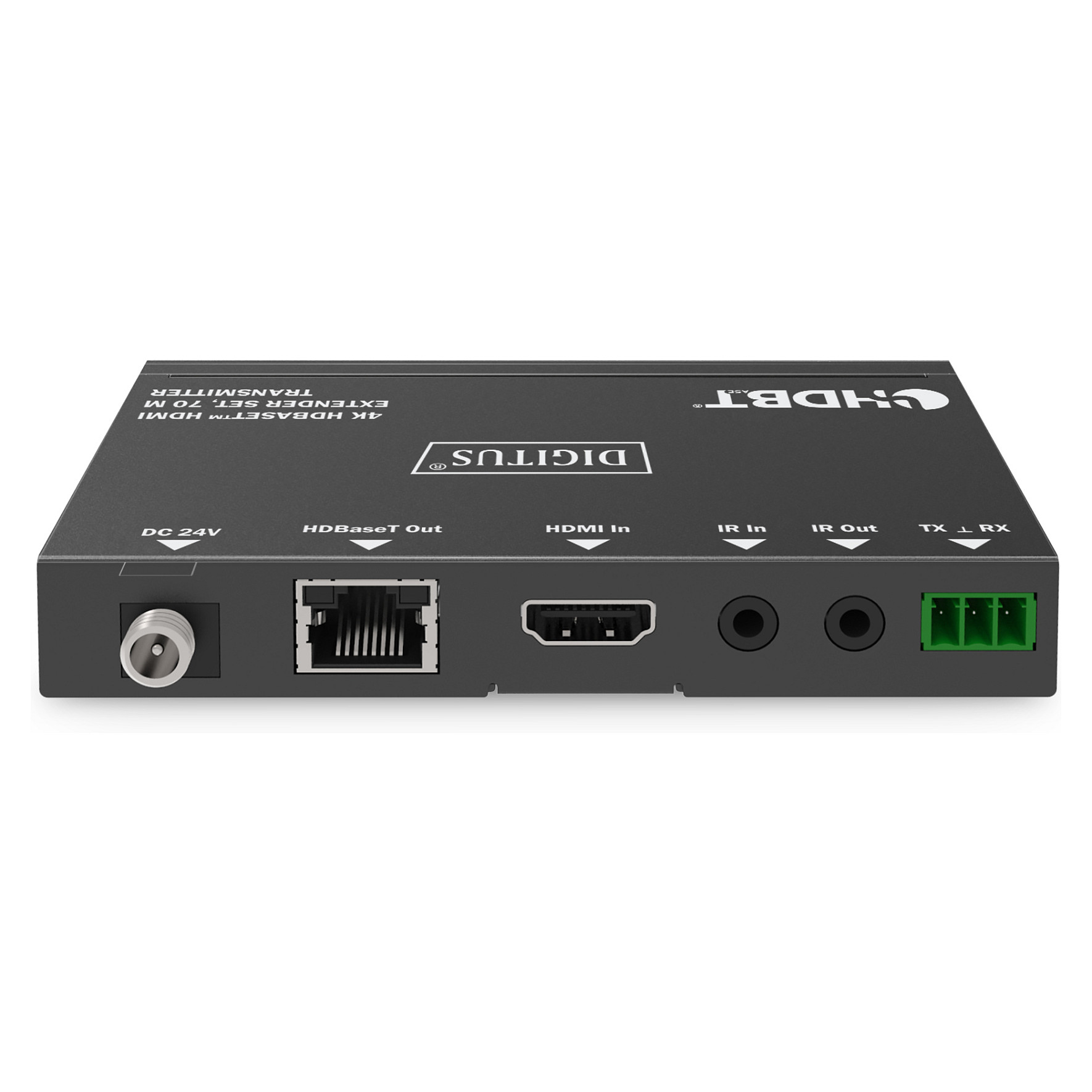 Kabllo HDMI DIGITUS 4K HDBaseT HDMI Extender Set 70m / për transmetim profesional AV në distancë - 5