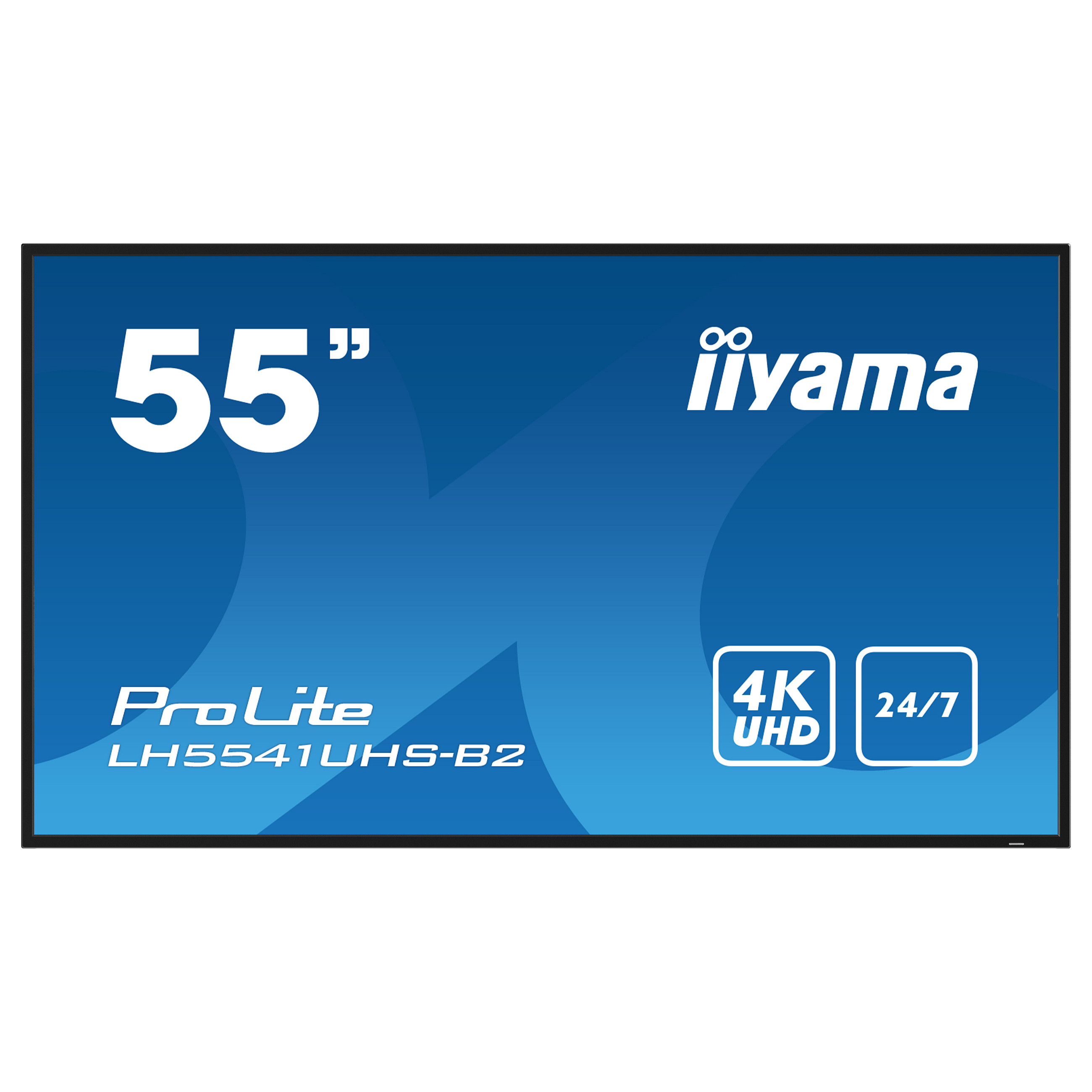 Ekran Prezantues iiyama LH5541UHS-B2 / 55″/ 4K Ultra HD LCD / 60Hz / 8ms / HDMI + DVI + VGA + USB - Zezë - 2