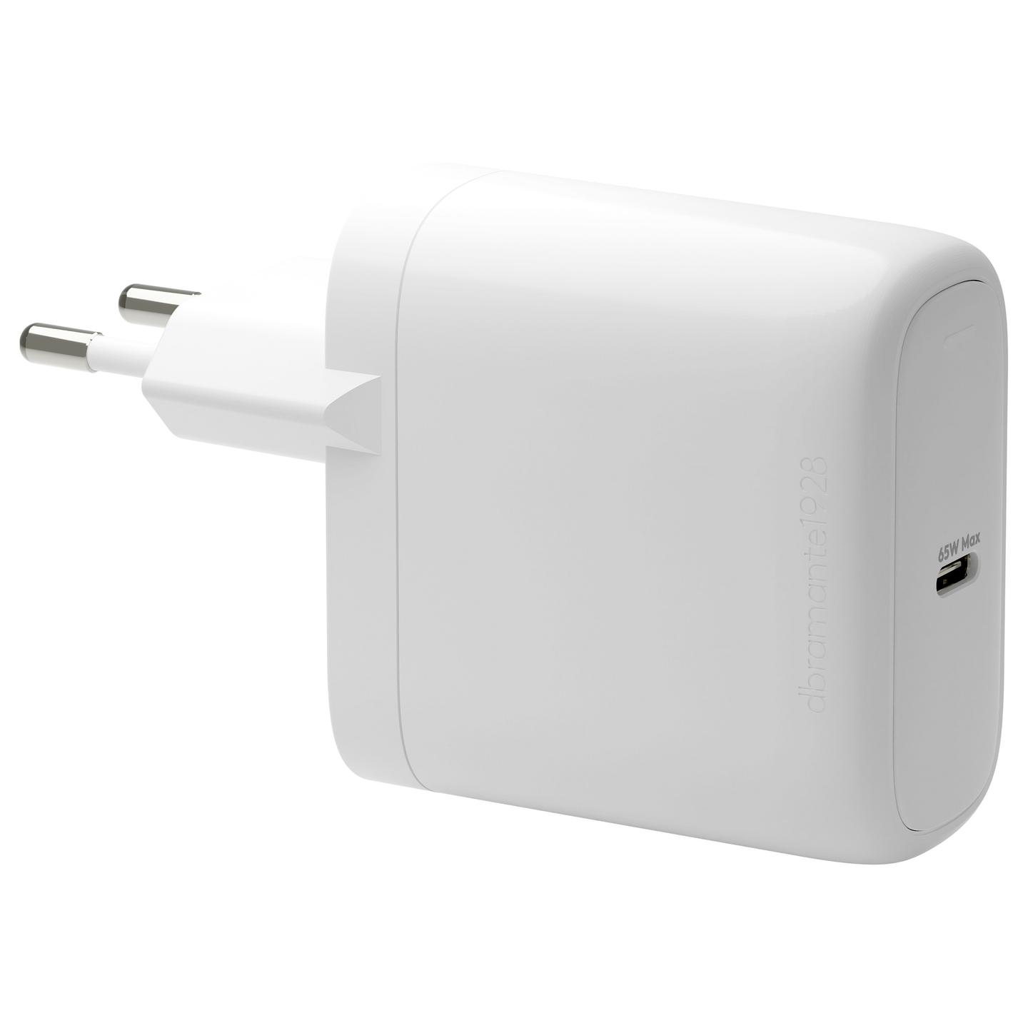 Karikues dbramante1928 re-charge Pro / Wall Charger / USB-C / 65W / GaN / USB Power Delivery / 100% Recycled Plastic - Bardhë