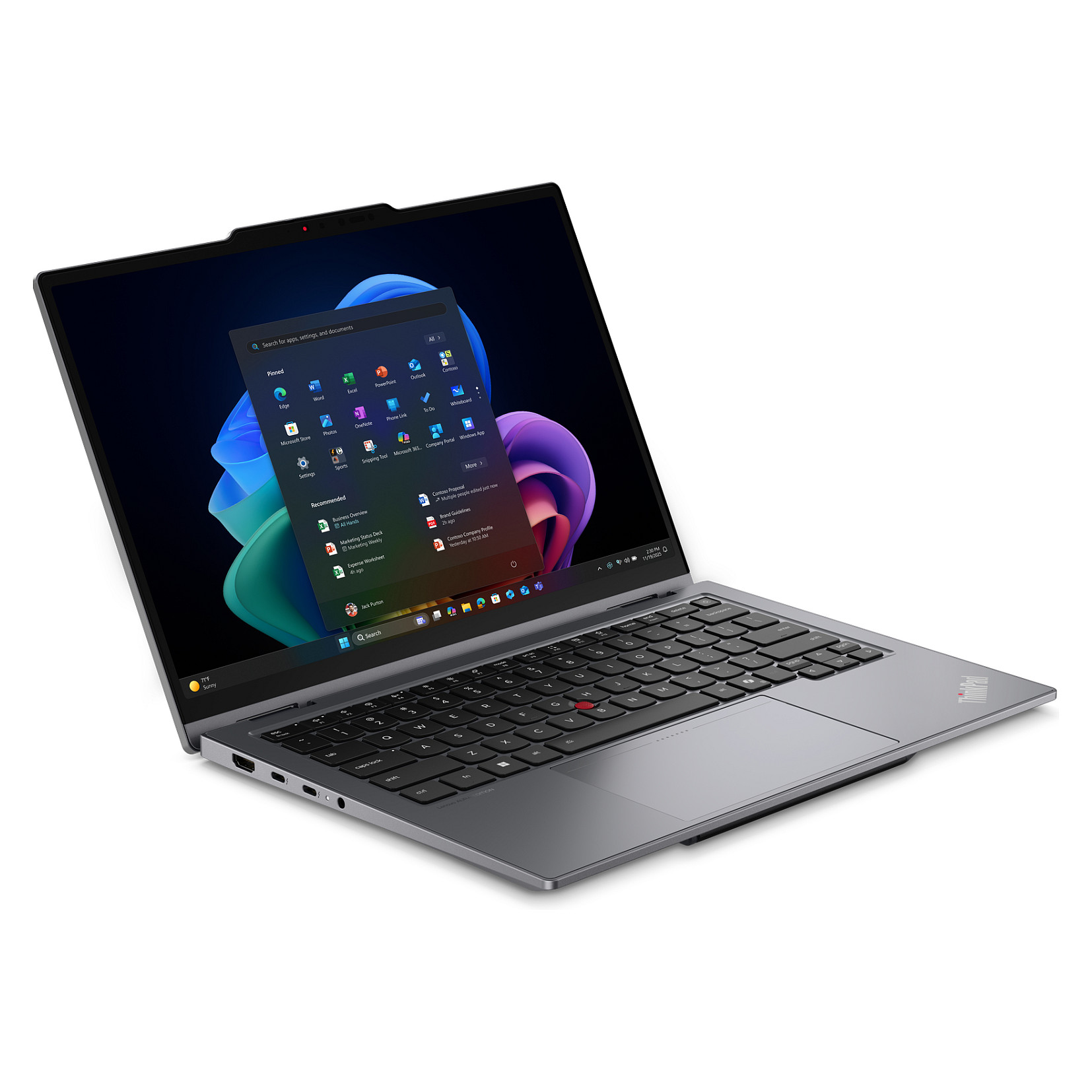 Laptop Lenovo Thinkpad X1 2in1 G11 / Ultra 7 355 / 32GB LPDDR5X / 512GB / 14" WUXGA IPS AG Touch 60Hz / Intel Graphics / DE  - Gri - 6