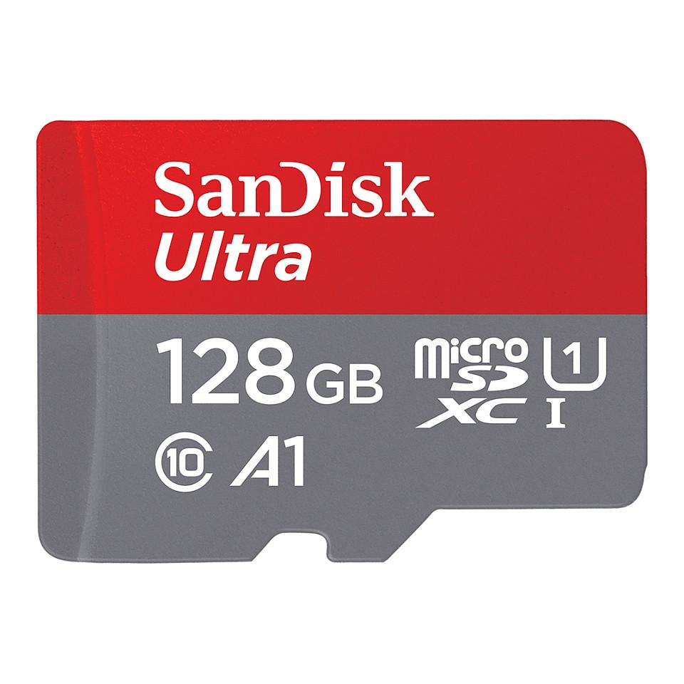 Kartë Memorie SanDisk Ultra microSD / 128GB / MicroSDXC / UHS-I / Class 10 - 1