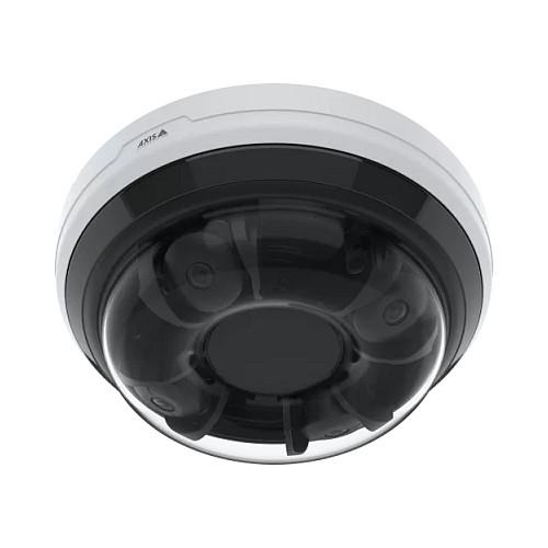 Kamerë Sigurie IP CCTV Axis P3748-PLVE, 4× 4MP, 360°, 3.18–7.42mm, PTZ, IR, IP66 - Zezë/Bardhë