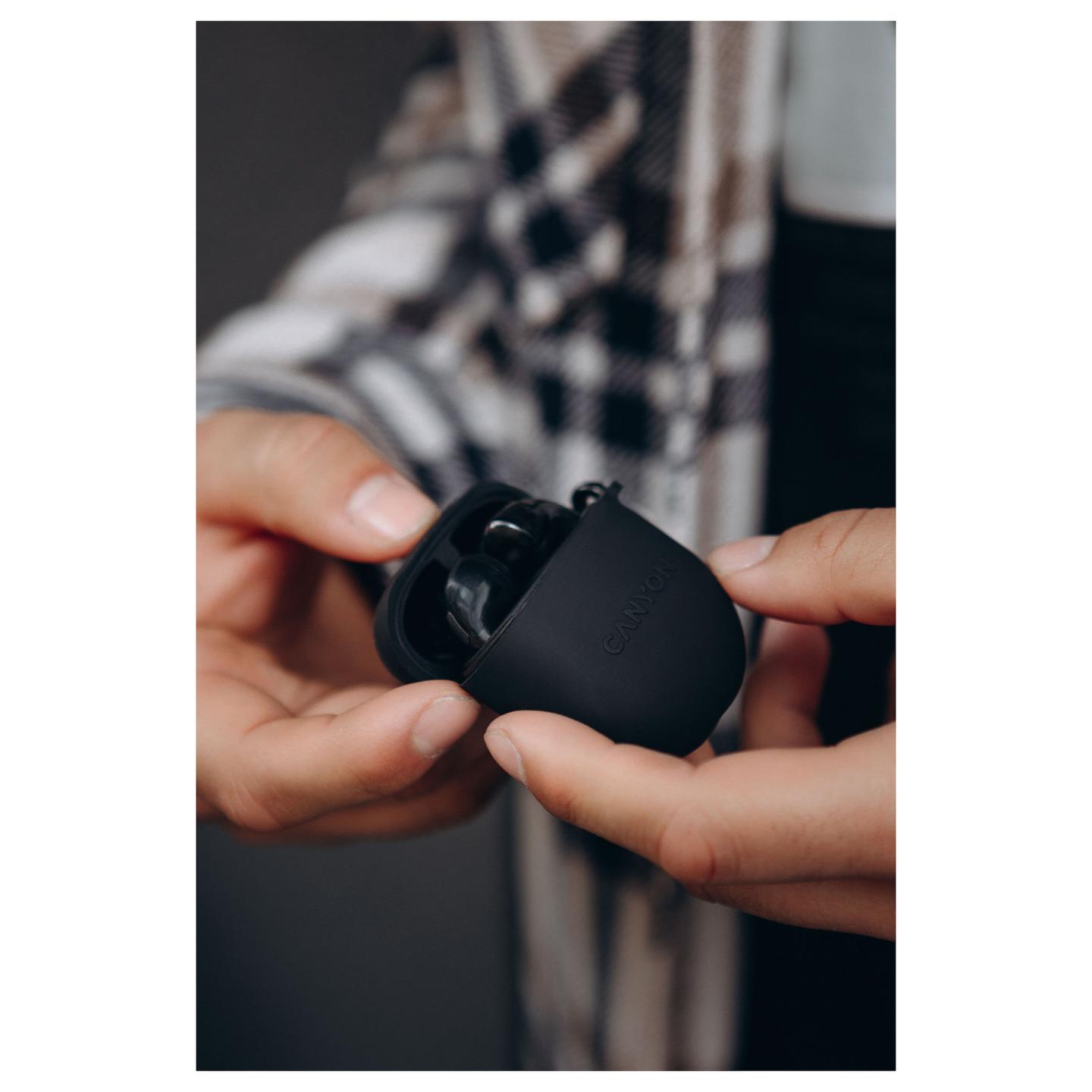 Kufje pa kabllo Canyon CNS-TWS6B / TWS / Bluetooth 5.3 / 13mm / Mikrofon - Zezë - 6