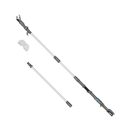 Gërshërë Teleskopike për Degë me Bateri GARDENA HighCut 360/18V P4A, 18V, 28mm, 3.2–3.6m, deri në 5m - Hiri