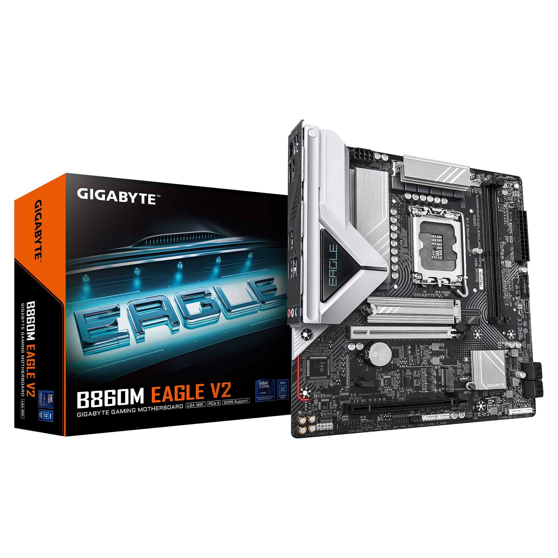 Pllakë Amë Gigabyte B860M EAGLE V2 / Intel LGA1851 / B860 / DDR5 / Micro-ATX / 2.5GbE LAN