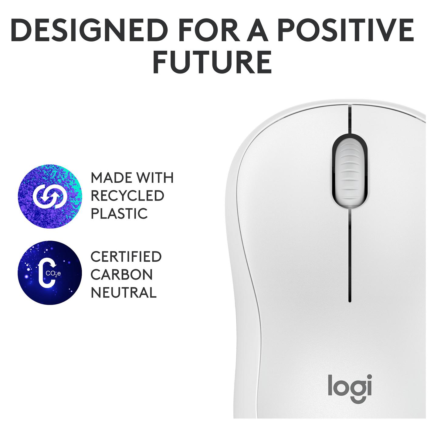 Maus pa kabllo Logitech M240 Silent / Bluetooth / 4000 DPI / 3 Butona / SilentTouch - Bardhë - 10