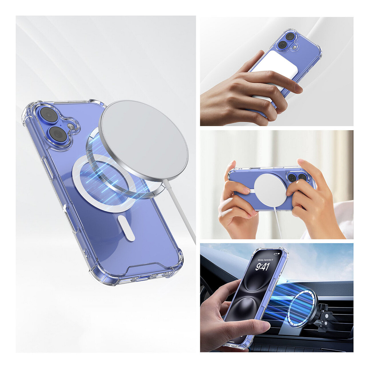 Aksesorë për telefon 4smarts Ibiza / Case / Apple iPhone 17 / Hybrid MagSafe - Transparent - 7