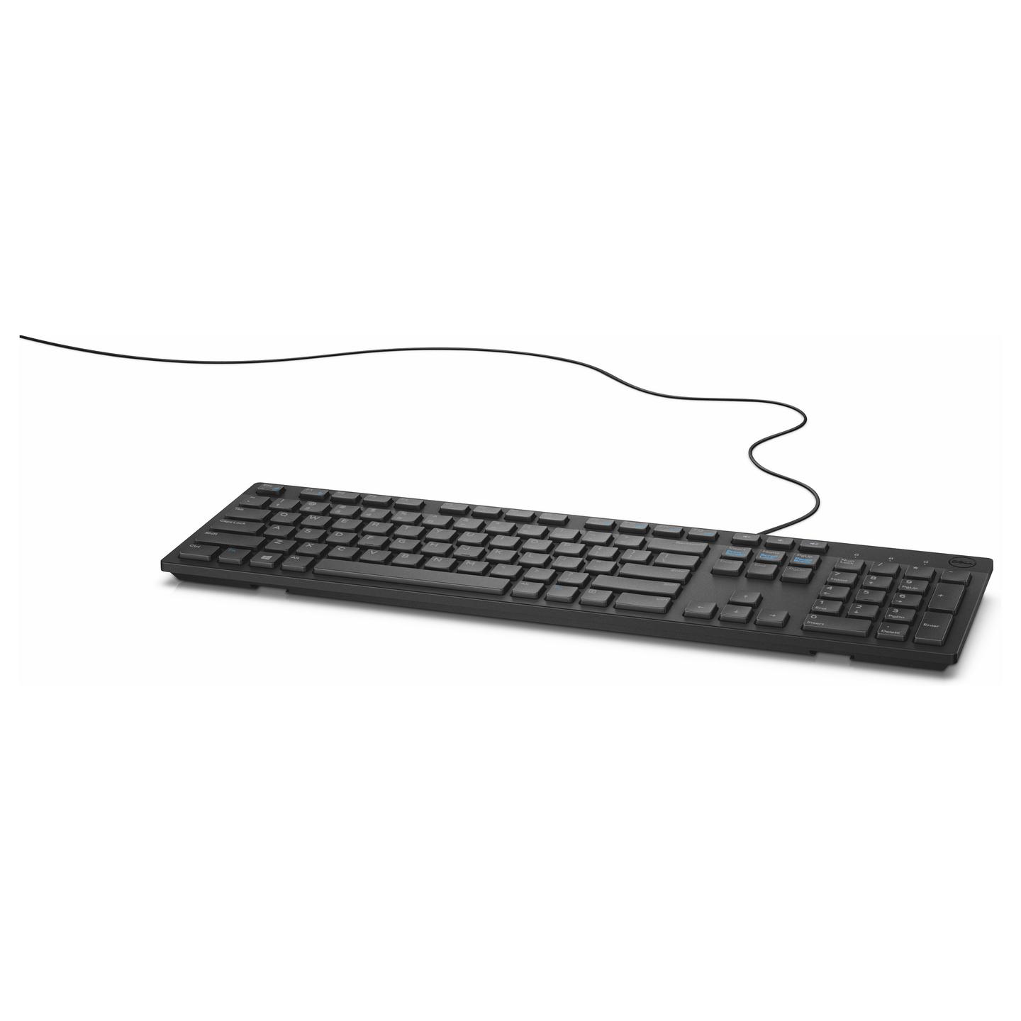 Tastierë me kabllo Dell KB216 / USB / Full-Size / Island-Style / QWERTY US International - Zezë - 5