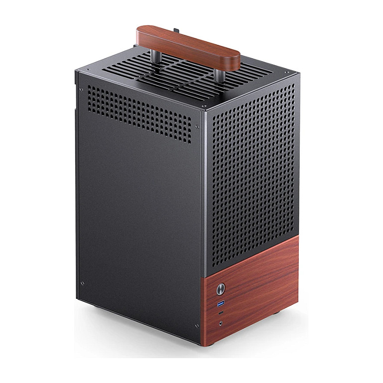 Kasë PC JONSBO T6 / Mini Tower / Mini-ITX / Tempered Glass / Wood - Zezë - 22