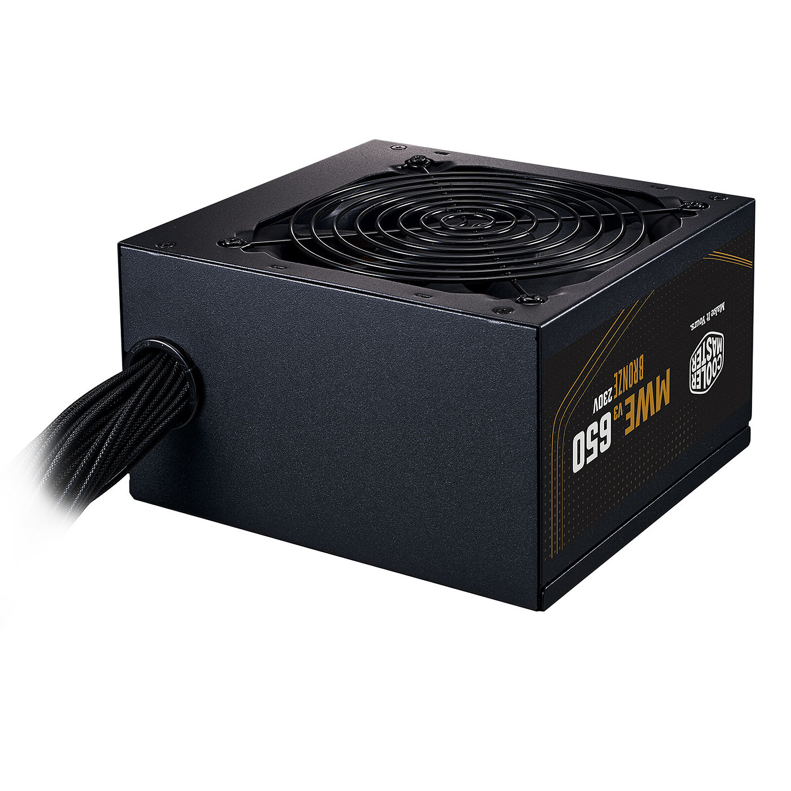 Furnizues Energjie Cooler Master MWE Gold V3 ATX 3.1 Non-Modular / 650W / ATX 3.1 / 80 PLUS Gold / Non-Modular - Zezë - 2