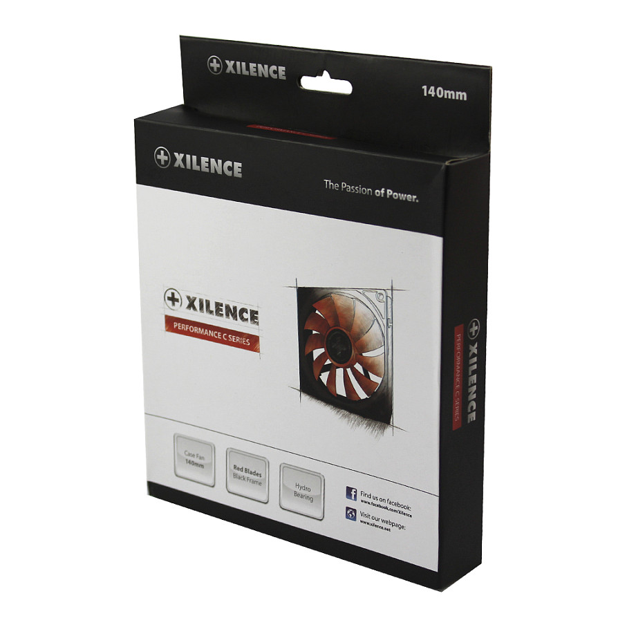 Ftohës për Kasë Xilence XPF140.R / 140mm / 25mm / 900 RPM / 41.37 CFM / 3-Pin / Molex 4-Pin – Zezë/Kuqe - 3
