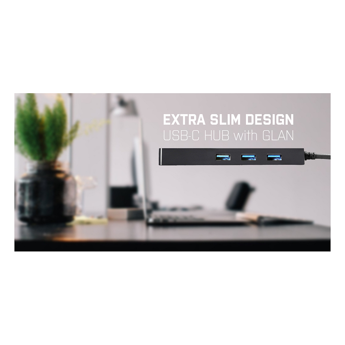 Hub D I-TEC USB-C SLIM + GLAN - 10