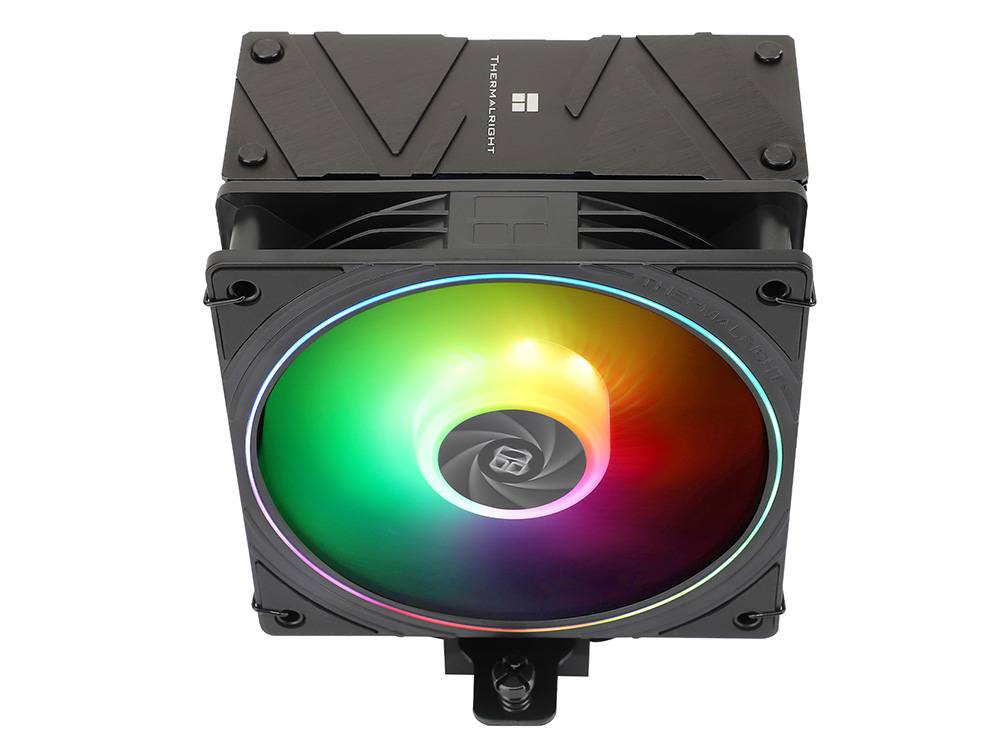Ftohës për Procesor Thermalright Assassin Spirit 120 EVO RGB / Single Tower / 120mm Fan / 2000 RPM / 68.9 CFM / 4×6mm Heatpipe / AGHP / ARGB – Zezë