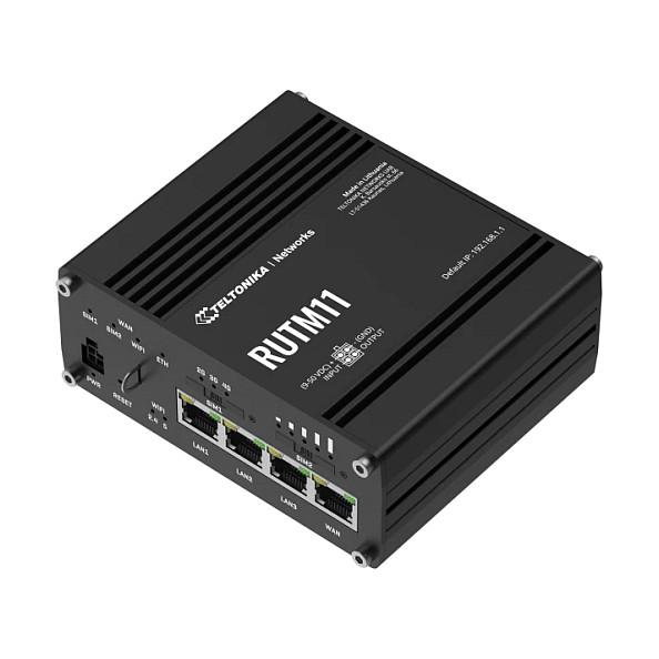 Teltonika, RUTM11, Ruter Industrial, 4G LTE Cat 6, Wi-Fi 5, Dual-Band, 4× Gigabit RJ45, Dual SIM, Mesh, GNSS – Zi - 2