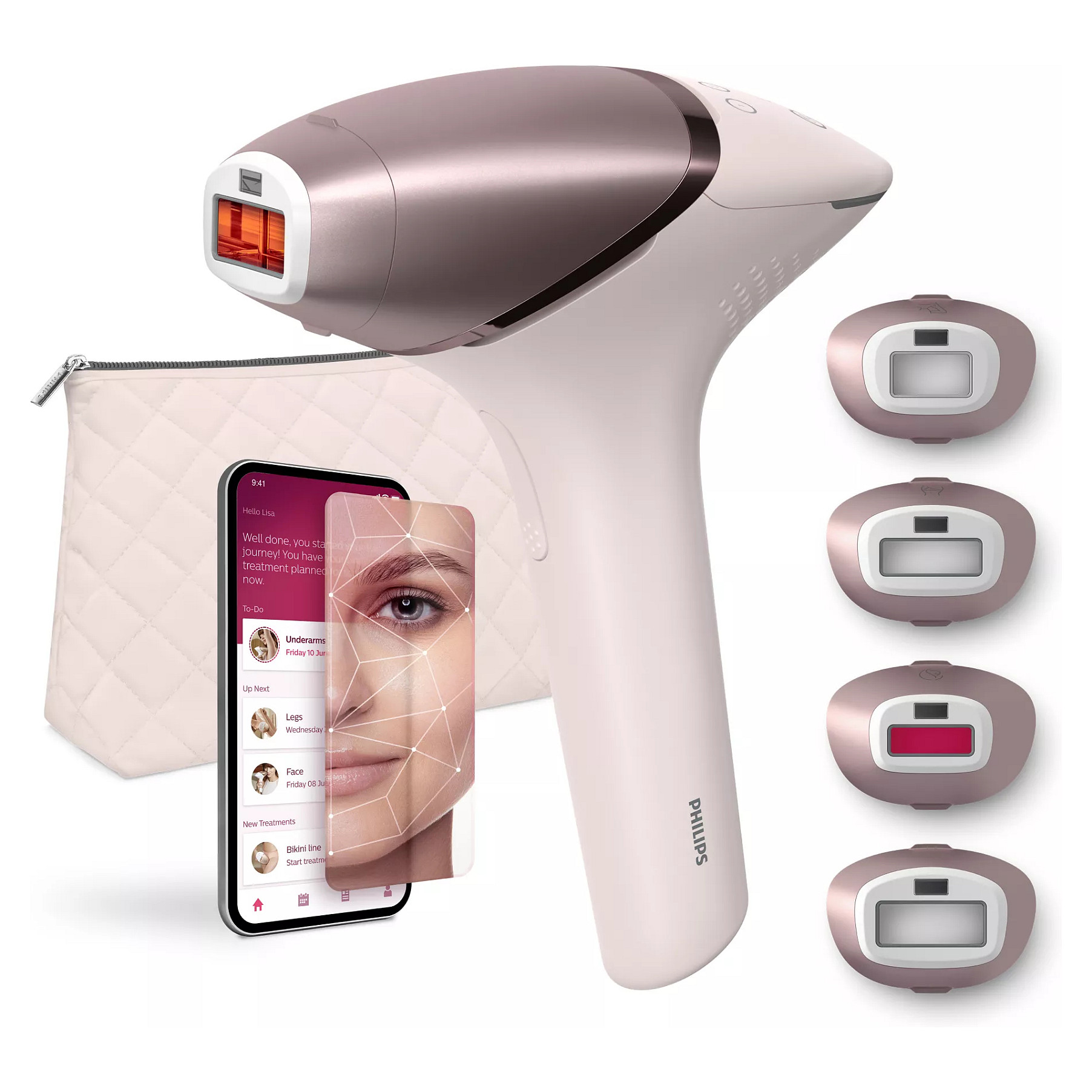 Depilator IPL Philips Lumea Advanced BRI921 / 250.000 Flash / 5 Nivele / Skin Tone Sensor / 2 Koka / Slide & Flash / Stamp & Flash – Vjollcë