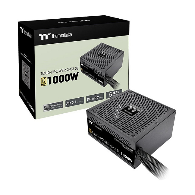 Furnizues Energjie Thermaltake Toughpower GX3 SE / 1000W / ATX 3.1 / 80 PLUS Gold / Fully Modular - Zezë - 6
