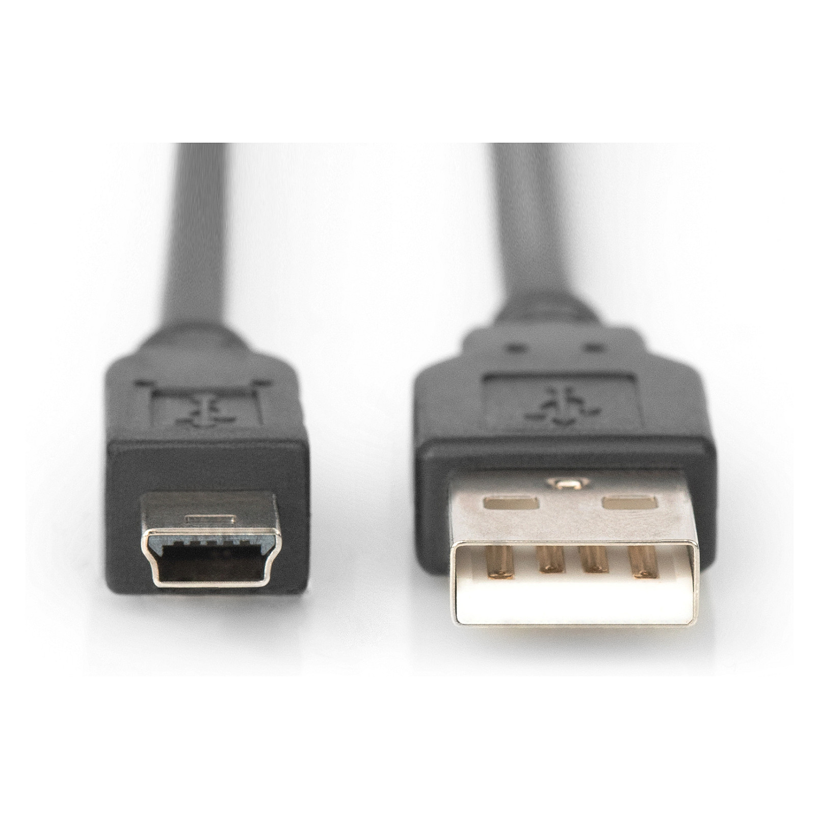 Kabllo DIGITUS USB 2.0 / Typ A → Typ Mini‑B / Plug–Plug / 1.0m / Zezë - 2