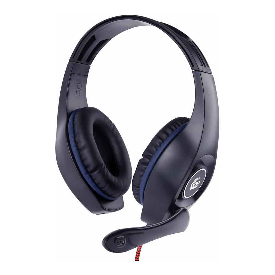 Kufje Gaming Gembird GHS-05-B / Wired / 3.5mm / Over-Ear - Zezë/Blu - 1