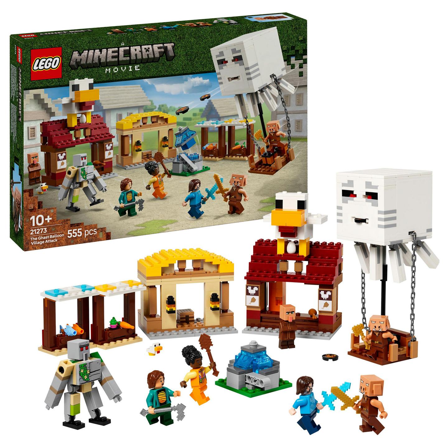 LEGO Minecraft The Ghast Balloon Village Attack - 13