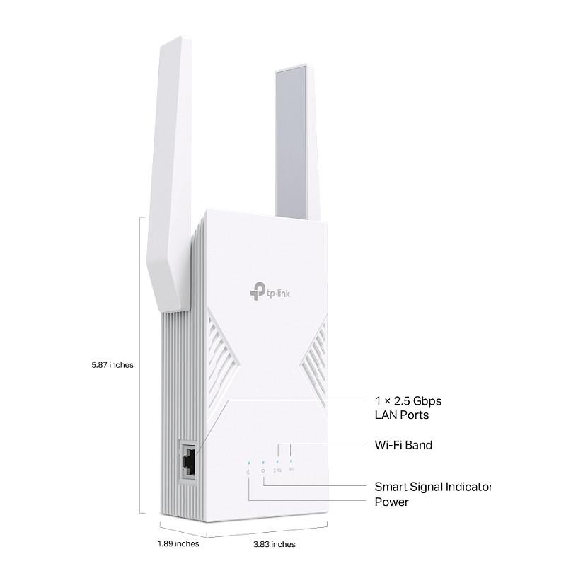 TP-Link RE235BE BE3600 Wi-Fi 7 Dual-Band Range Extender 3.6Gbps / 2.5GbE – Bardhë - 8