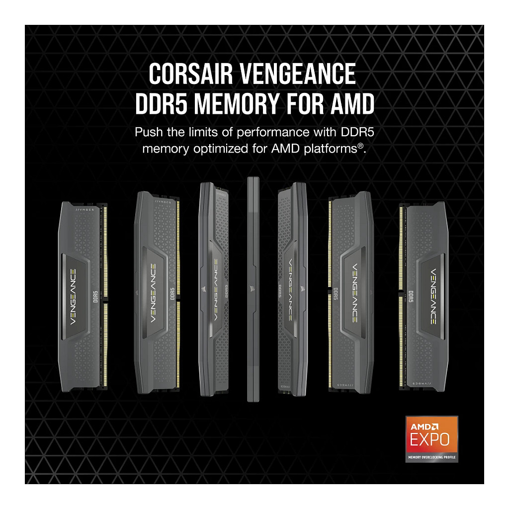 RAM Memorie DDR5 CORSAIR DIMM Kit 32 GB / 5600 MT/s – CL40 – VENGEANCE / Gri - 11