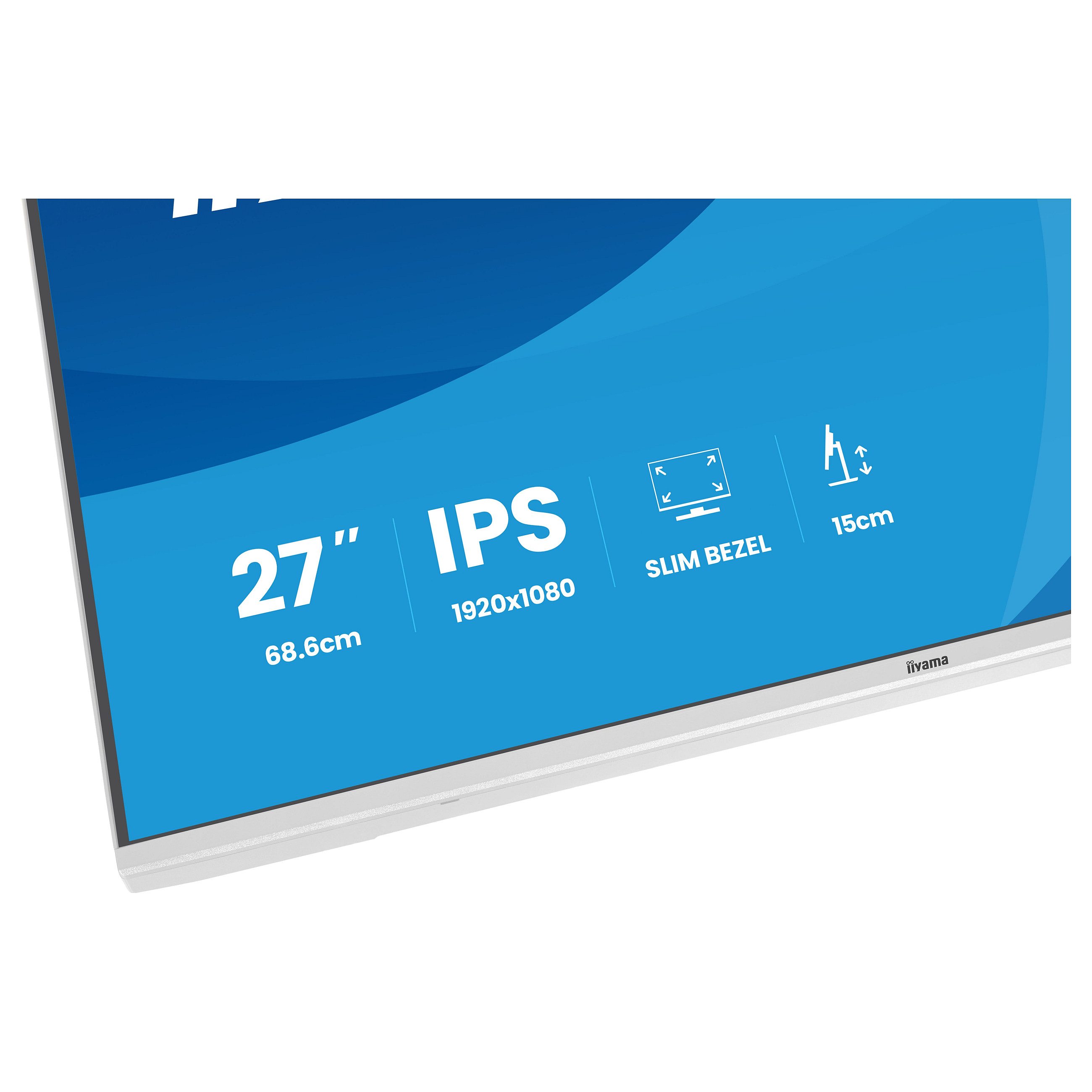 Monitor IIYAMA XB2797HSU-W1 / 27"/ Full HD IPS / LED / 120Hz / 1ms / HDMI+USB+DP - Bardhë - 10