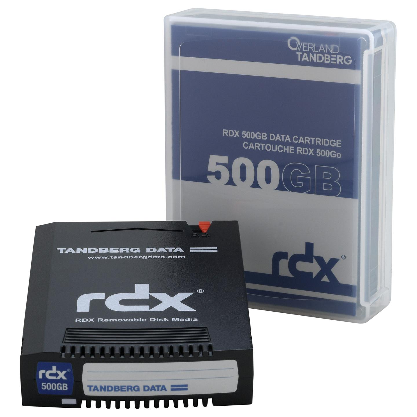 Media ruajtëse për backup Tandberg Data 8541-RDX, RDX, 500 GB - Zezë - 2