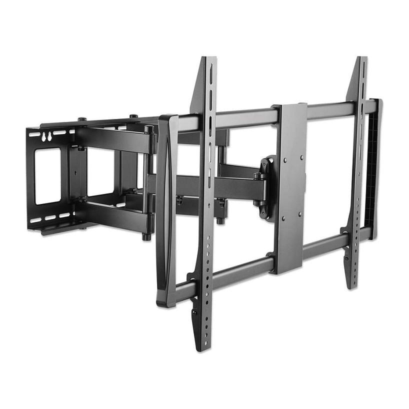 Mbajtëse Muri për TV Manhattan 461221 / 60"-100" / 80kg / Full Motion / Tilt -15° deri +5° / Swivel ±45° - Zezë - 5