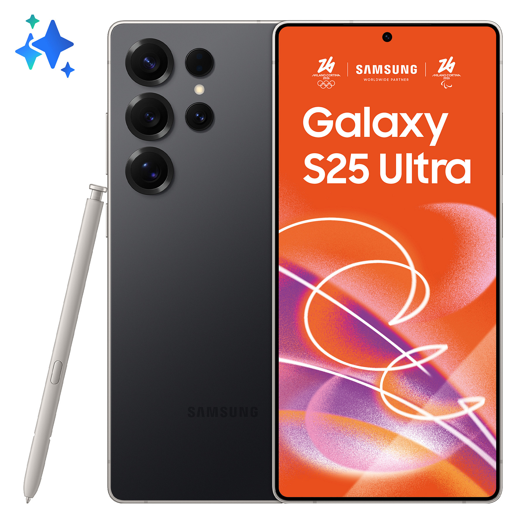 Telefon Android Samsung Galaxy S25 Ultra 5G / Snapdragon 8 Elite for Galaxy / 12GB / 1TB / 6.9" Dynamic AMOLED 2X / 120Hz / 200MP – Zezë