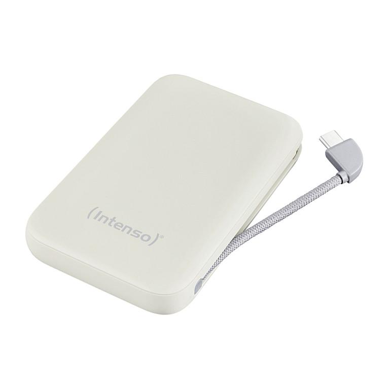 Powerbank Intenso S10000, 10000mAh, 20W, USB-C, Kabllo USB-C e Integruar, Power Delivery 3.0, LCD – Bezhë