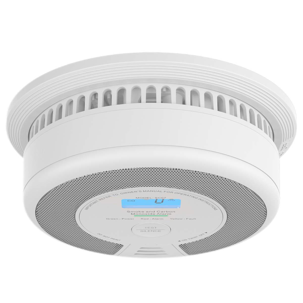 Detektues Tymi dhe Monoksidi X-Sense SC07 / ZASXS00150WEU / LCD / 10 Vjet / 85dB – Bardhë/Gri - 3