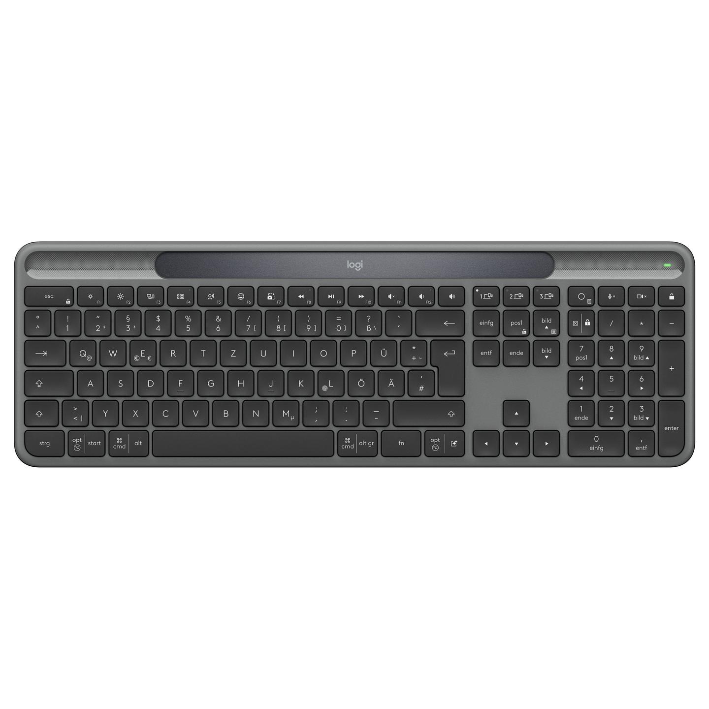 Tastierë pa kabllo Logitech Signature Slim Solar+ K980 / QWERTZ / RF Wireless + Bluetooth - Grafit - 1