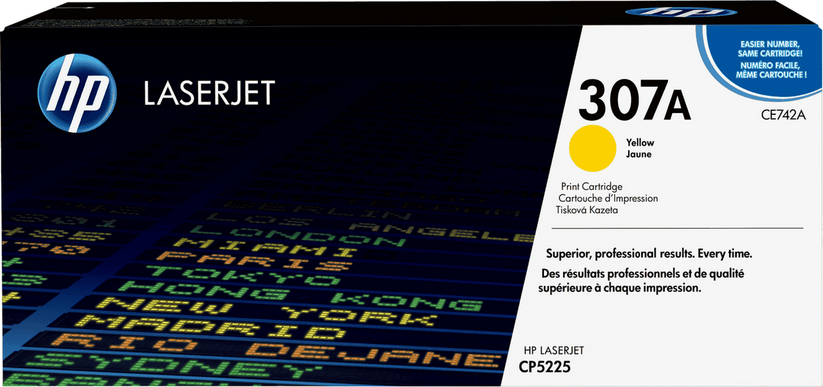 Toner HP 307A / CE742A – Verdhë - 1