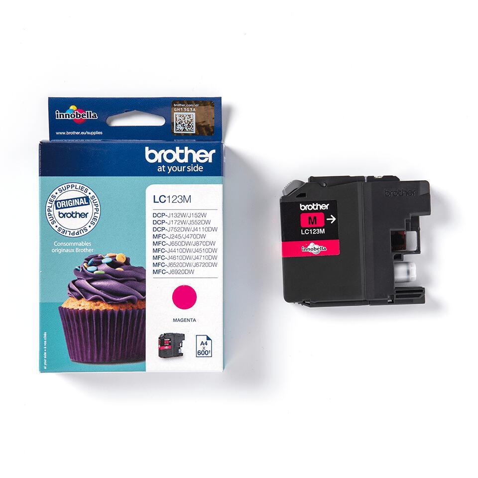 INK Brother LC-123M / 600 faqe / Standard - Rozë - 2