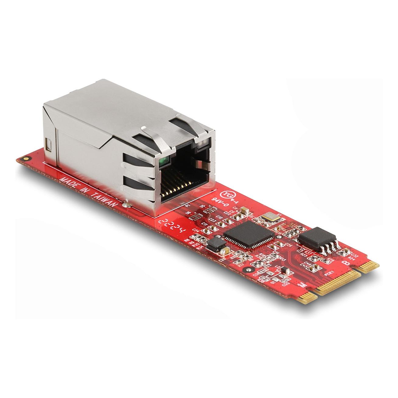 Kartë Rrjeti DeLOCK 62985, M.2 2280, 2.5 Gigabit Ethernet, RJ-45, PCIe 2.0