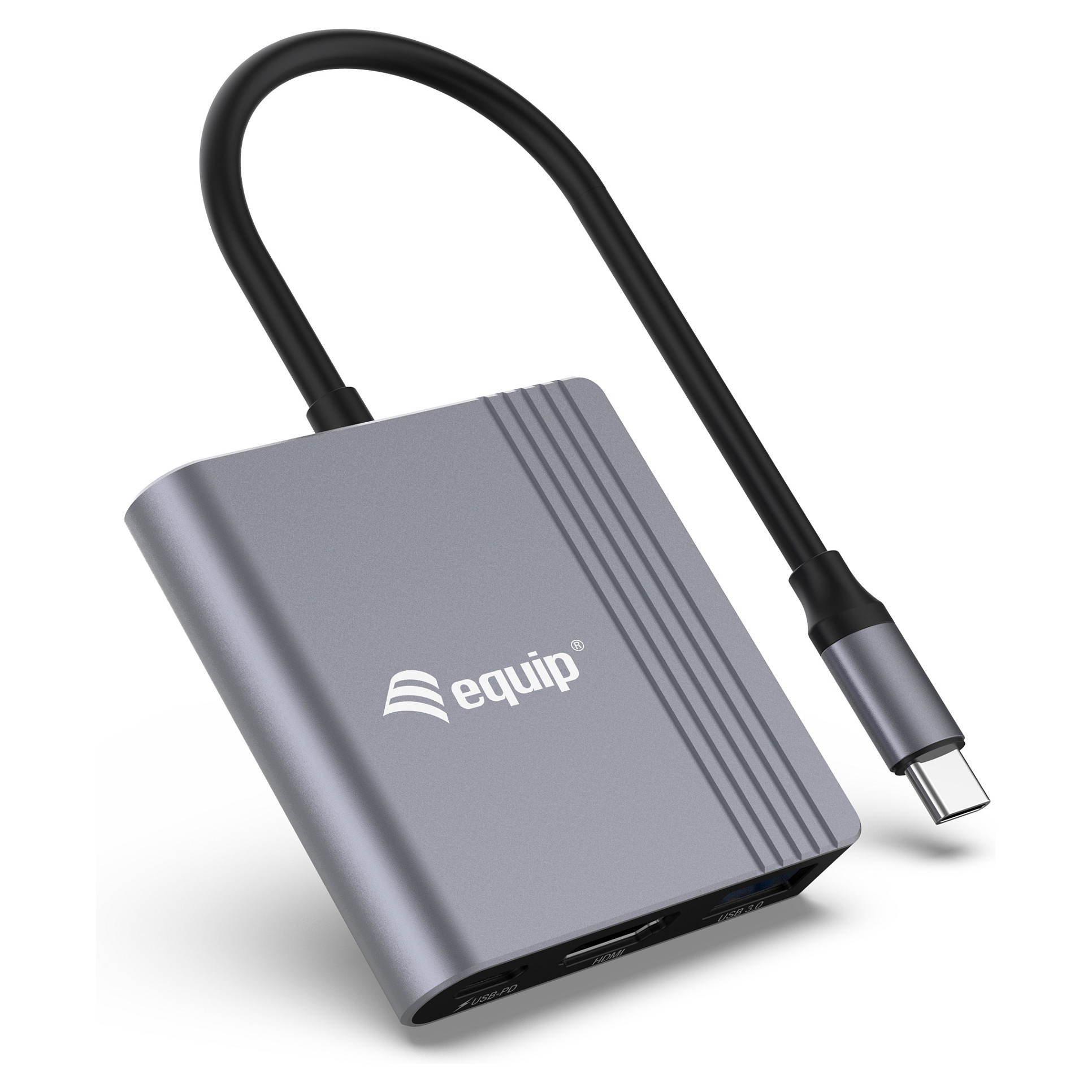 Docking Station Equip USB-C / HDMI / USB-A / 100W PD / Kabllo 25cm - Hiri - 3