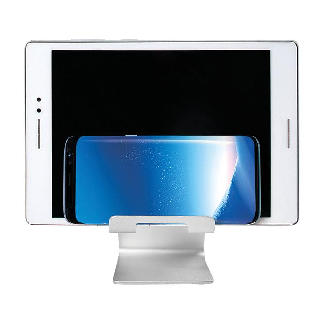 Mbajtëse për telefon LogiLink AA0122 / Smartphone & Tablet / Aluminium / 2 kënde shikimi – Argjend - 7