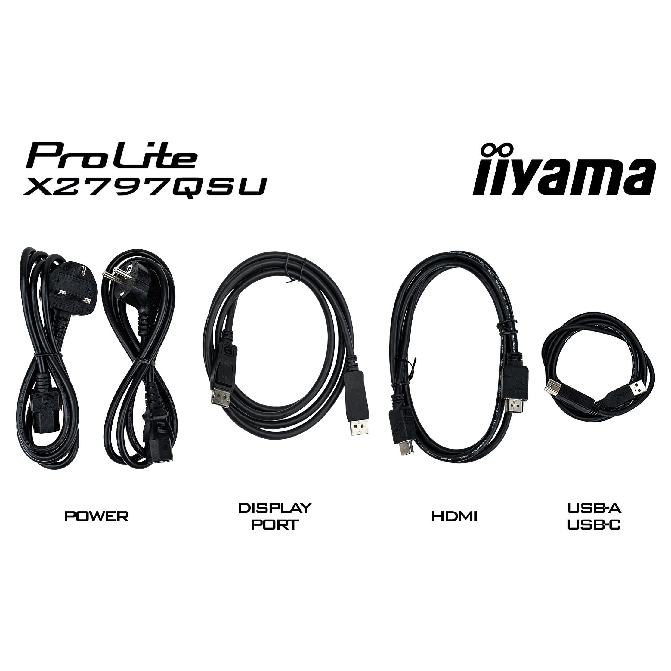 Monitor iiyama ProLite X2797QSU-B1 / 27' / Quad HD IPS LED / 75Hz / 1ms / HDMI+DP - Zezë - 12