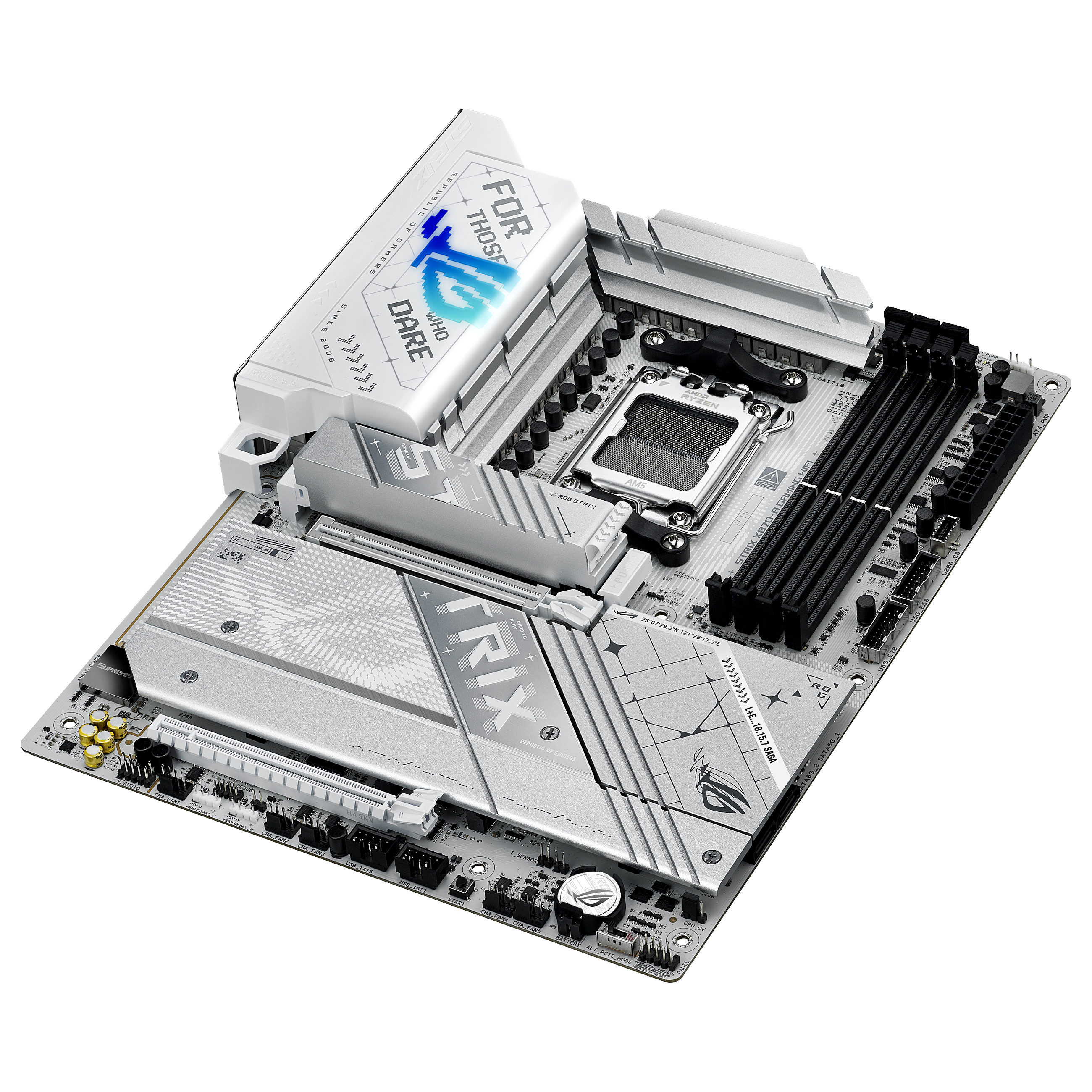 Pllakë Amë ASUS ROG STRIX X870-A GAMING WIFI / AMD AM5 / X870 / DDR5 / ATX / Wi-Fi 7 / 2.5GbE LAN - 7