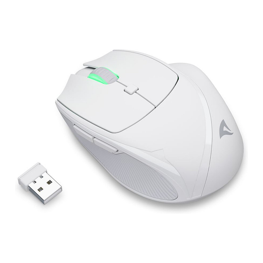 Maus pa Kabllo Sharkoon OfficePal M25W – Bardhë - 3