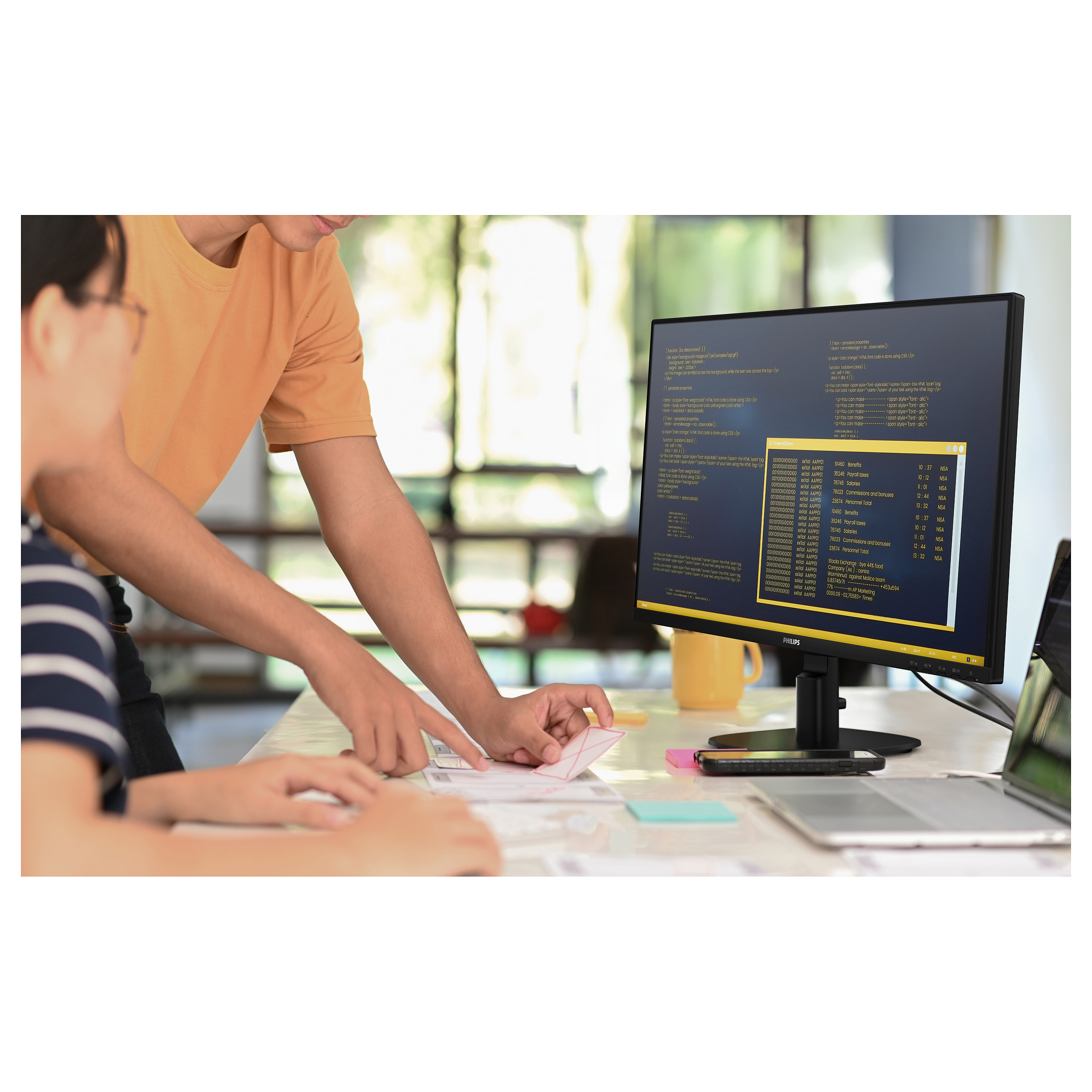Monitor Philips 24B2N2200 / 23.8"/ Full HD IPS LCD / 120Hz / 4ms / VGA+HDMI+DP - Zezë - 14