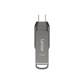 USB Flash Drive Lexar JumpDrive D400 / 256GB / USB-C + USB-A / USB 3.2 Gen 1 / 130MB/s – Gri