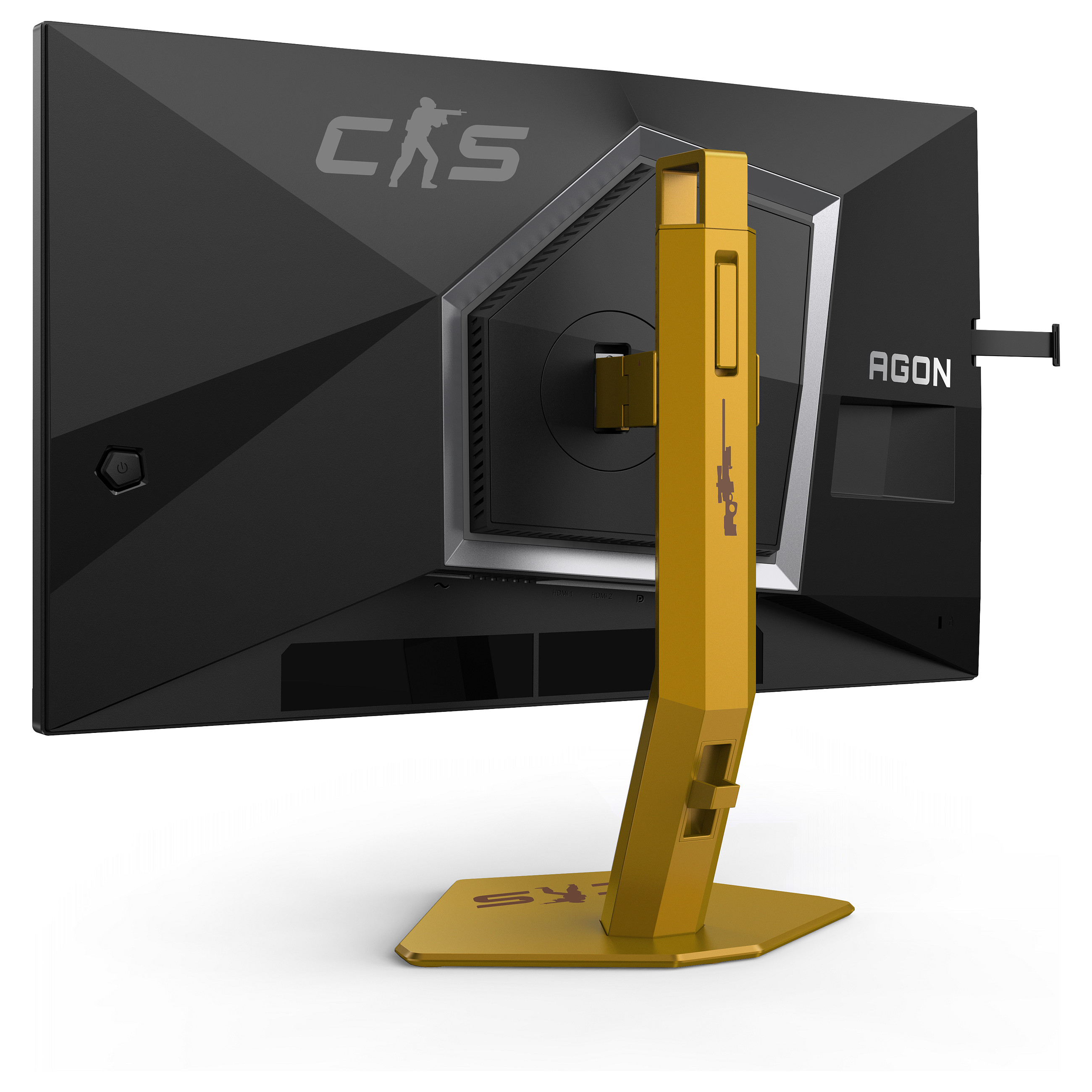 Monitor Gaming AOC Agon Pro CS24A / 24.1"/ Full HD Ultra-Fast TN / LED / 610 Hz / 0.5 ms / HDMI+USB+DP+HDCP - Zezë/Portokalli - 16