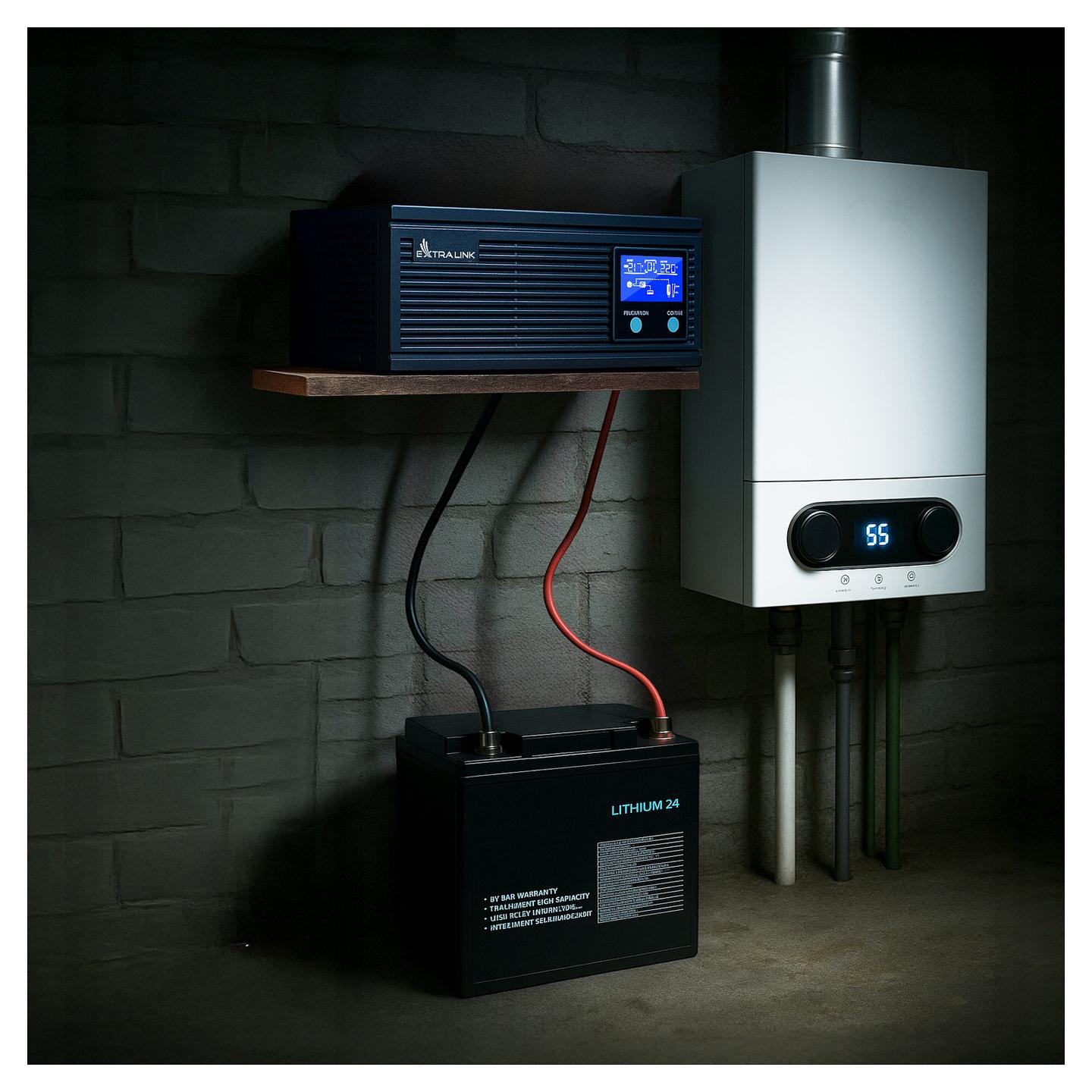 Inverter/UPS Extralink Lightning, 1500VA, 1200W, Pure Sine Wave, 12/24V DC – Zezë - 18